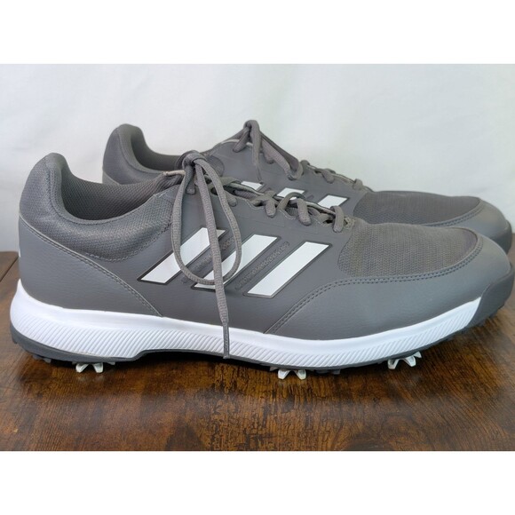 Adidas Tech Response 3.0 GV6889 Grey Four White Grey Three Men Golf Shoes sz14 - Picture 7 of 16